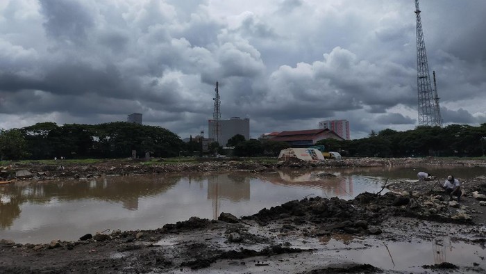 Pembangunan Stadion Mattoanging Makassar (Foto: Ibnu Munsir/detikcom)