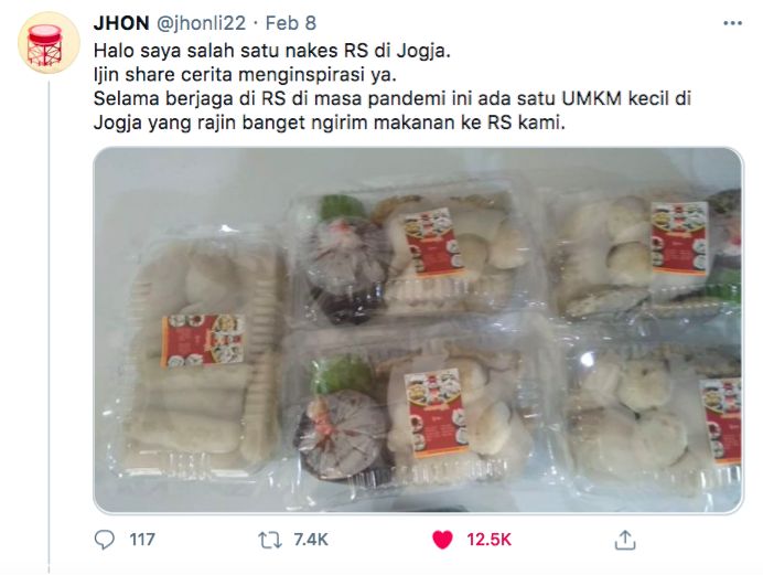 Penjual Ini Rutin Kirim Pempek ke RS, Alasannya Bikin Nakes Ini Terharu