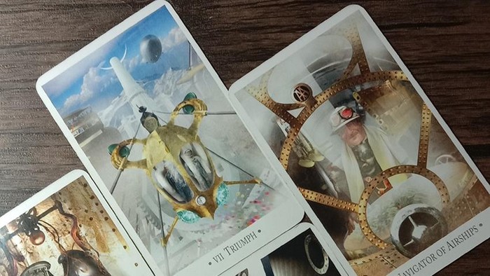 Ramalan zodiak tarot Ilustrasi kartu tarot.