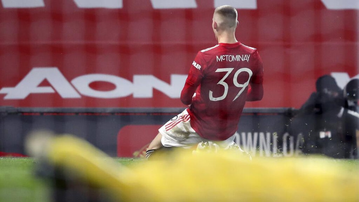 Scott McTominay jadi pahlawan kemenangan Manchester United atas West Ham di Piala FA (Foto: AP/Martin Rickett)