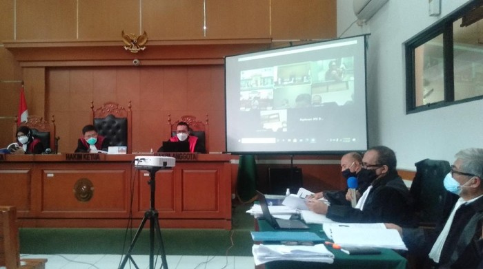 Sidang lanjutan Syahganda Nainggolan di PN Depok (Ibnu-detikcom)