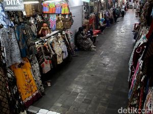 Terdampak PPKM Mikro, Pasar Beringharjo Yogyakarta Lesu