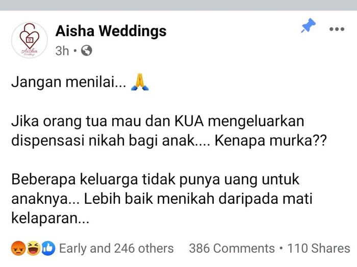 Viral di Facebook. Wedding organizer viral di Facebook.