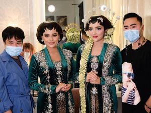 Foto Kecantikan Ashanty Jadi Pengantin Jawa, Didampingi Calon Manten Aurel