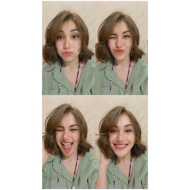 New me, begitu keterangan fotonya di Instagram. Salah satu orang yang berjasa dalam make over penampilan Ayu Ting Ting adalah Ivan Gunawan. Ivan mengakui bahwa Ayu memangkas rambut di salon miliknya.  Foto: Instagram @ayutingting92