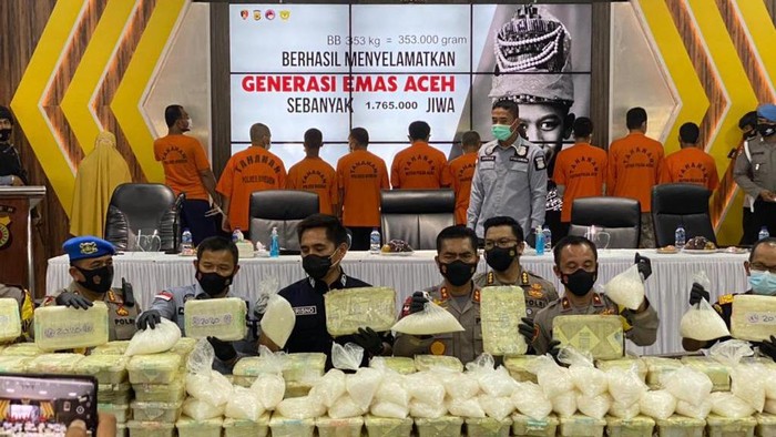 Bareskrim Gagalkan Penyelundupan 353 Kg Sabu dari Malaysia, Dikendalikan Napi di Aceh (Foto: dok. Istimewa)