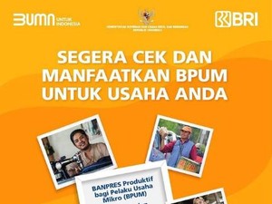 Cek BLT UMKM Rp 2,4 juta untuk Februari 2021? Klik eform.bri.co.id/bpum