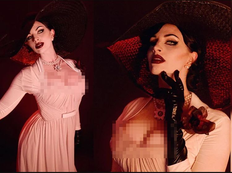 10 Cosplay Vampir Seksi Lady Dimitrescu dari Resident Evil Village