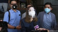 Gisel Anastasia juga sempat mengomentari soal dukungan Gading Marten buat dirinya. (Foto: Palevi/detikcom)  