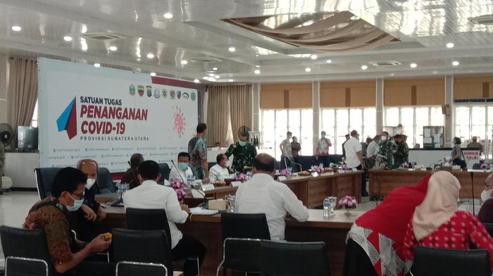 Gubsu Edy Rahmayadi di Medan (Ahmad Arfah-detikcom)