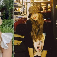 Gaya idol KPop ini membuktikan bucket hat dapat dipadukan dengan outfit kasual maupun feminin. Lisa BLACKPINK memilih untuk memadukan bucket hat koleksi Louis Vuitton dengan kaos simpel berwarna hitam. Sementara, Doyeon Weki Meki memadukan bucket hat yang dapat diikat dengan frilly dress. Foto: Instagram