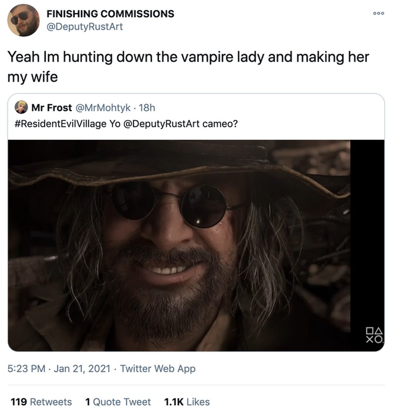 Fans Resident Evil salah fokus dengan vampir seksi Lady Dimitrescu. Meme Dimitrescu pun berseliweran di media sosial.