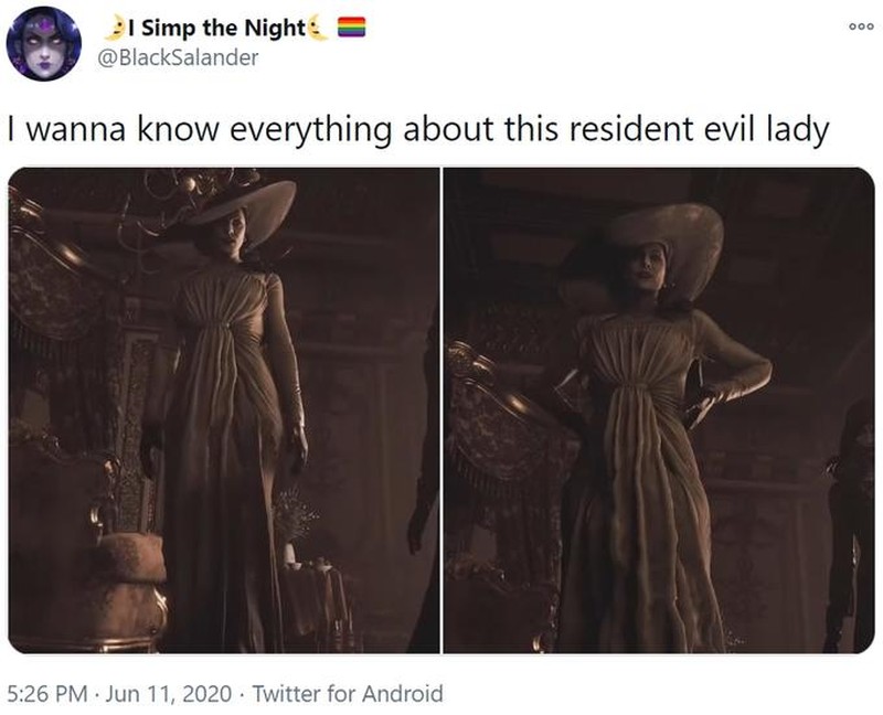 Fans Resident Evil salah fokus dengan vampir seksi Lady Dimitrescu. Meme Dimitrescu pun berseliweran di media sosial.