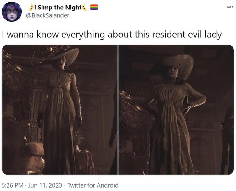 Lady Dimitrescu Fans Resident Evil salah fokus dengan vampir seksi Lady Dimitrescu. Meme Dimitrescu pun berseliweran di media sosial.
