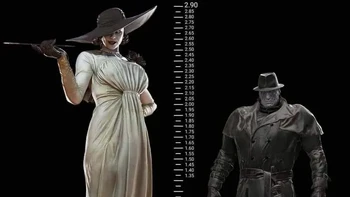 Ini dia Lady Dimitrescu. Sebagai gambaran, ia adalah tokoh vampir yang memiliki tinggi badan mencapai 2,9 meter! Foto: via The Gamer