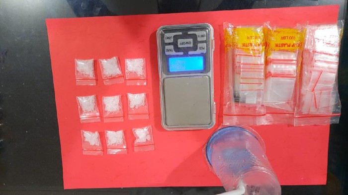 Polda Lampung sita 9 paket sabu milik RP, pacar Chacha (dok Istimewa)