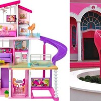 Jika kamu ingin memilii rumah seperti Barbie, maka kamu mungkin bisa mencontoh desain rumah yang satu ini. Rumah yang didominasi warna merah muda ini sering disebut Barbie, the Dreamhouse Experience. Foto: @Barbie DreamHouse / Amazon / @lo84redana / instagram