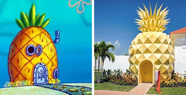Rumah nanas yang mirip dengan tempat tinggal Spongebob ini dibuat oleh Nickelodeon dan Nick Resort Punta Cana. Villa unik ini terletak di Republik Dominika. Foto: @SpongBob SquarePants / Nickelodeon / @nickresortpuntacana / instagram