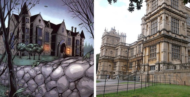 Benteng Bruce Wayne milik Batman dalam komik DC ini terinspirasi dari Wollaton Hall di Wollaton Nottingham, Inggris. Bagaimana menurutmu, aslinya mirip dengan yang ada di komik nggak? Foto: @Batman / DC Comics / @Harry Mitchell / Wikimedia Commons