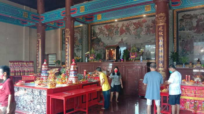 Suasana di salah satu vihara di Asahan (Perdana-detikcom)
