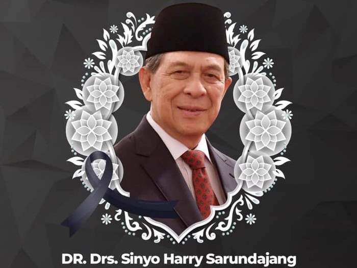 Dubes RI untuk Filipina yang juga eks Gubernur Sulut Sinyo Harry Sarundajang meninggal dunia.