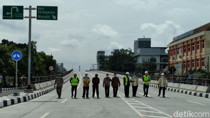 Flyover Purwosari, Solo, diresmikan, Sabtu (13/2/2021).