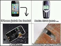 Meme Kocak Ponsel Jadul Vs Ponsel Masa Kini