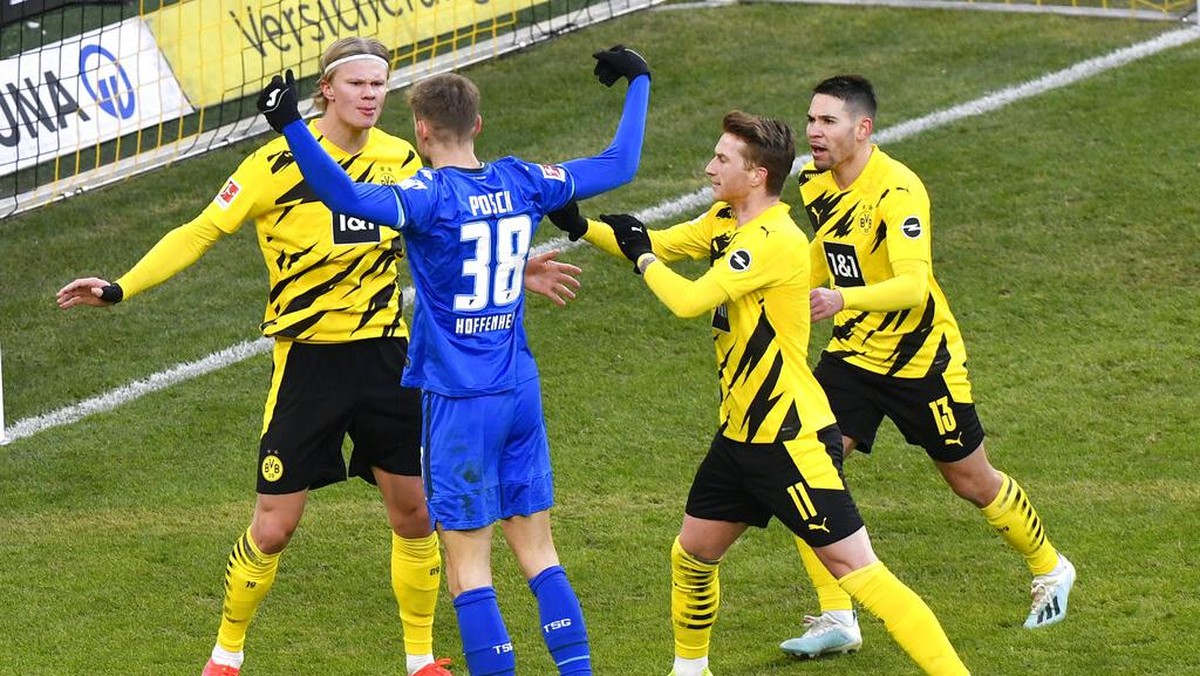 Borussia Dortmund bermain imbang 2-2 dengan Hoffenheim (Foto: AP/Martin Meissner)