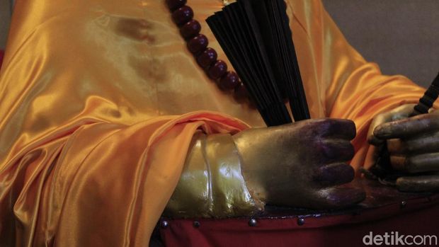 Patung dewa atau rupang Can Kui Zu Shi di Vihara Dharma Ramsi, Kota Bandung.