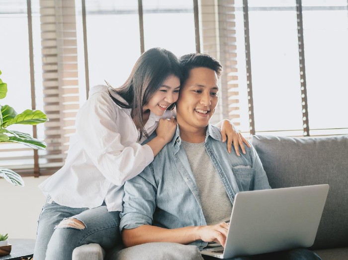 1247241903 Caring young husband touch hug comfort upset beloved woman feeling depressed or anxious about relationships problems, loving man ask forgiveness make peace reconcile with wife after cheating