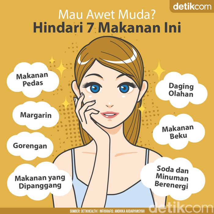 7 Pantangan Makan Jika Ingin Awet Muda