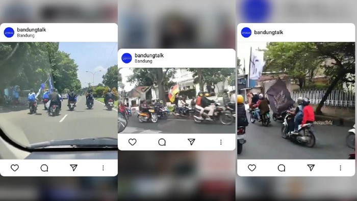 Aksi bikers ugal-ugalan bikin resah warga Bandung.
