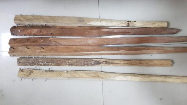 Enam orang ditetapkan sebagai tersangka perusakan. Kasus diawali dari bentrok dua ormas di Rokan Hulu, Riau (dok Istimewa)