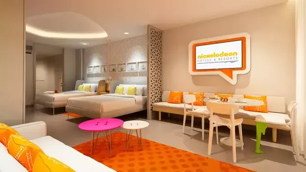 Masing-masing suite akan menampung hingga 4 orang dengan dua kamar mandi. (Nickelodeon Hotel & Resort)