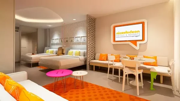 Masing-masing suite akan menampung hingga 4 orang dengan dua kamar mandi. (Nickelodeon Hotel & Resort) Masing-masing suite akan menampung hingga 4 orang dengan dua kamar mandi. (Nickelodeon Hotel & Resort)