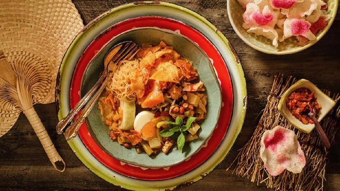 Ilustrasi lontong sayur Ilustrasi lontong sayur
