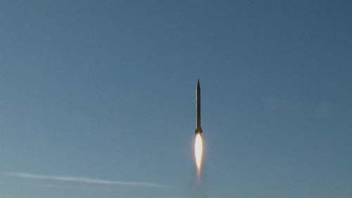 Iran conducts multiple ballistic missile tests in what it said is a display of “deterrent power,” defying US sanctions aimed at disrupting its missile program. (File/AFP)