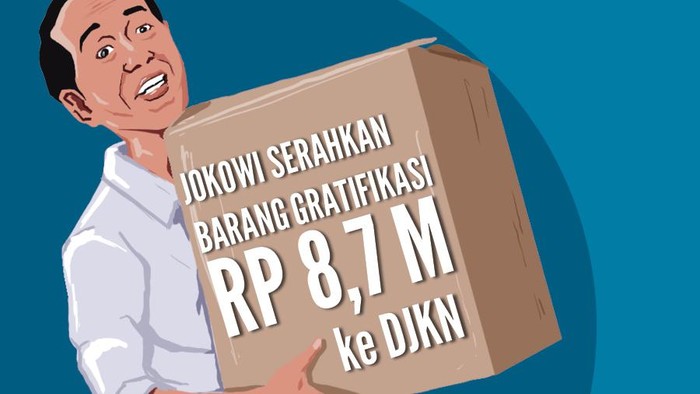 Jokowi Serahkan Barang Gratifikasi