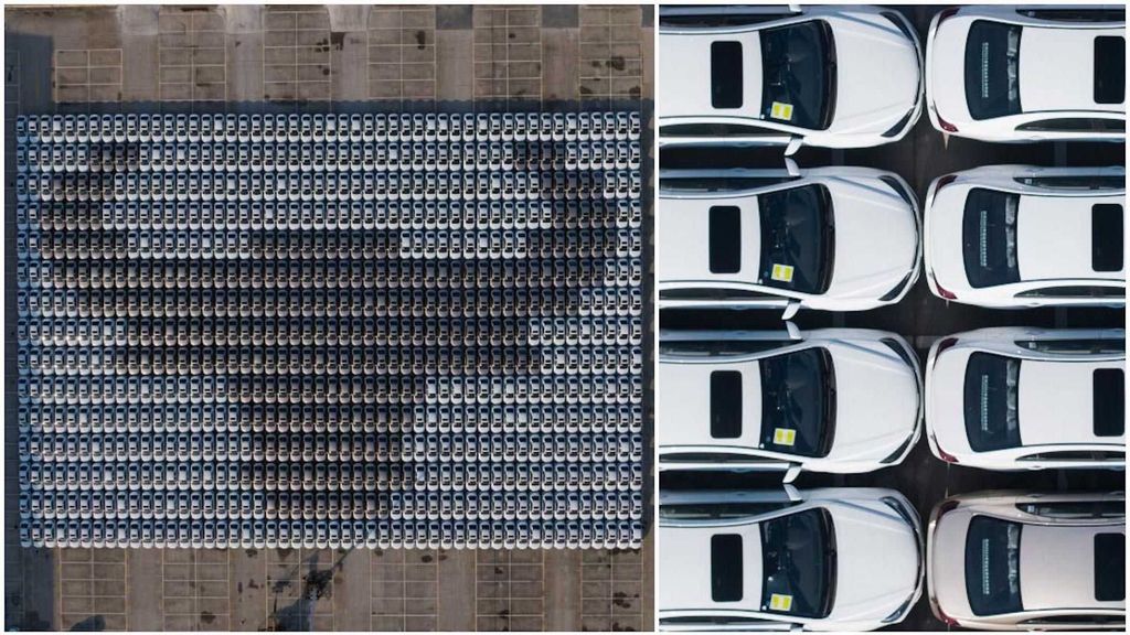 Mobil China Diparkir Berbentuk Kerbau Logam