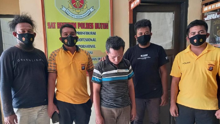 Oknum PNS pelaku pencabulan terhadap bocah di bawah umur ditangkap Polres Buton (dok Istimewa)