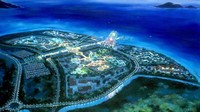 Penampakan udara Disneyland Hong Kong. Proyek yang dibangun MNC Group digadang-gadang akan sekelas Disneyland dan Universal Studio. Proyek yang melibatkan Donald Trump ini telah diumumkan sejak September 2015. Getty Images  