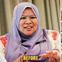 Nama menteri perempuan dan keluarga Malaysia, Rina Harun sempat menjadi viral di media sosial. Hal itu dikarenakan perubahan drastis penampilan dirinya yang kini menjadi semakin cantik. Foto: Instagram/@saidatulnisaaminuddin via World of Buzz