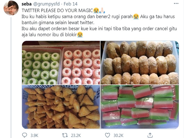 Tega! Orang Ini Tipu Ratusan Netizen dengan Jualan Kue Palsu