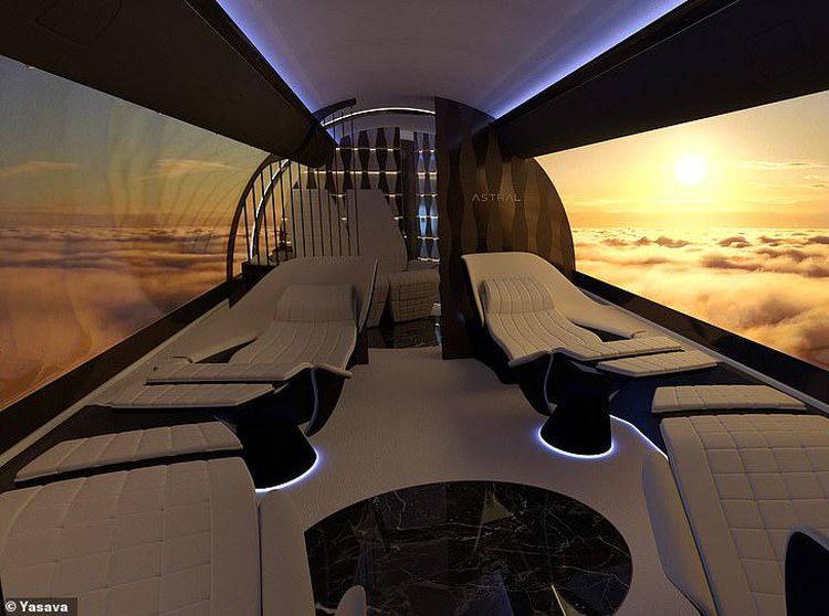 Foto: Kabin Pesawat Bak Bioskop di Masa Depan