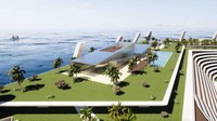 Ukuran pulau mewah itu seluas 1.500 meter kali 1.000 meter. Blue Estate Island merupakan sebuah wilayah setengah ukuran Monaco dan dapat menampung hingga 15.000 penduduk tetap.