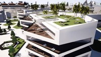 Blue Estate juga terbuka untuk non-penduduk, namun pengunjung harus mengajukan izin atau visa. Jumlah pengunjung dibatasi dan akan ada dua hotel di pulau itu untuk menampung mereka.