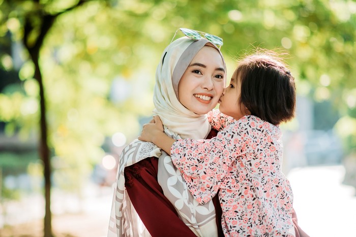 Ilustrasi keluarga muslim