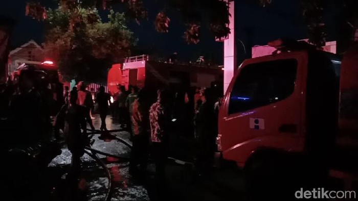 Kebakaran di Pasar Kliwon, Kudus, Selasa (16/2/2021).