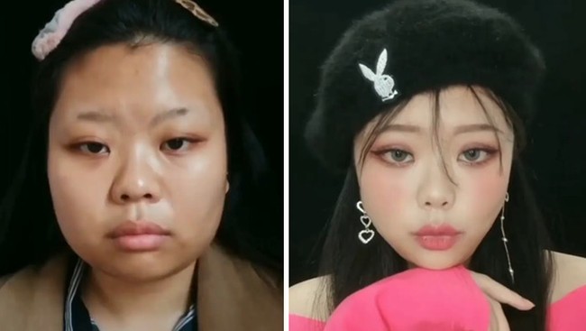 Dari akun Instagram itu pun bisa diketahui riasan yang sedang tren. Dilihat dari sejumlah tutorial, kini tampilan yang lebih natural dengan warna lipstik dan blush on lembut lebih digemari wanita Asia. Foto: Dok. Bored Panda/Instagram @asian.makeup_
