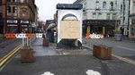 Mural George Floyd Dirusak dan Ditutup Papan Kayu